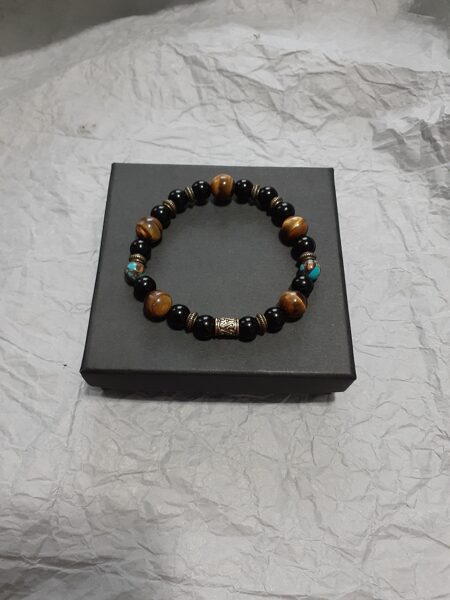  Tiger's Eye and Mixed Gemstone Bracelet