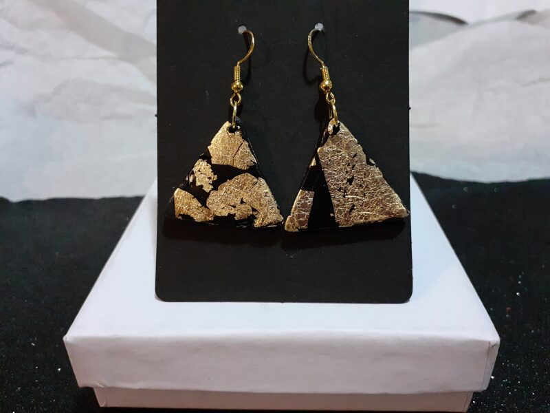 Black and Gold Earrings