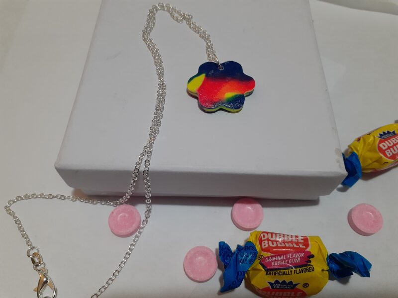 Bubble Gum Mix Necklace & Earrings Set