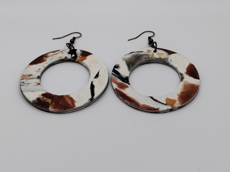 Animal Print Hoop Earring