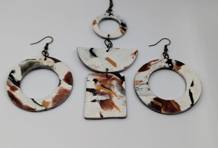 Animal Print Earring & Necklace