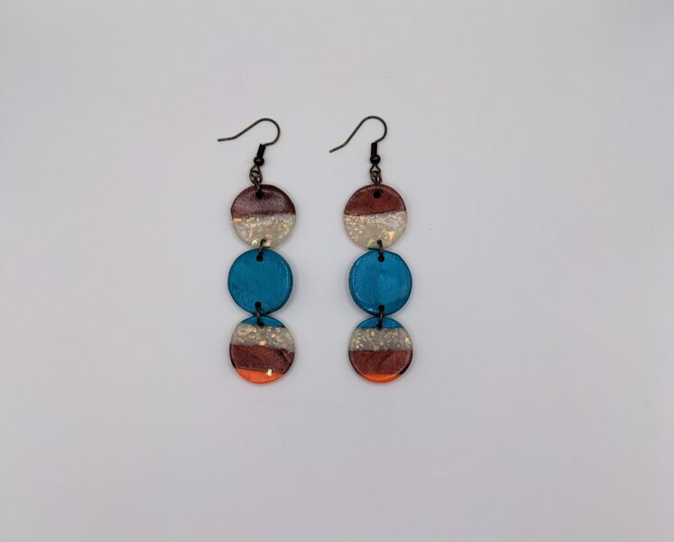 Tropez 3 Circle Drop Earrings