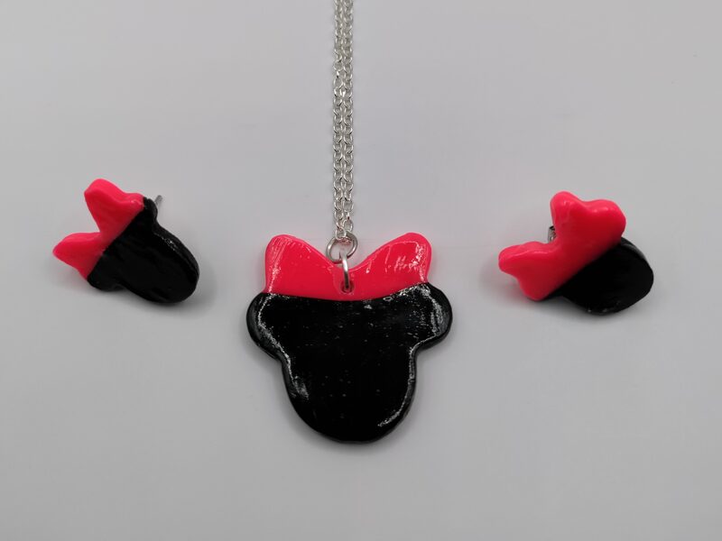 Stud Minnie Mouse earrings set