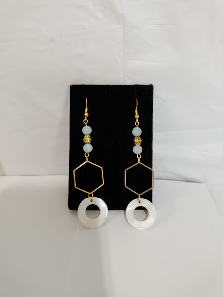 Light blue stone earrings 